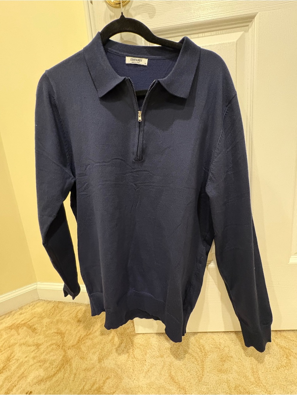 4 Quarter Zip Polo Sweater (Coofandy) - Men's
